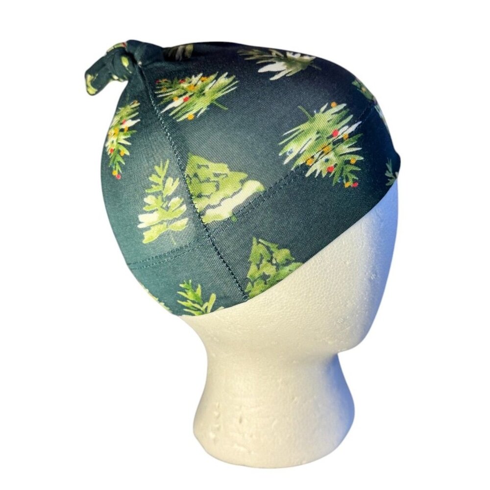 Baby Knot Hat With Evergreen Tree Pattern By Joss + J  Sizes OS Available  Ideal
